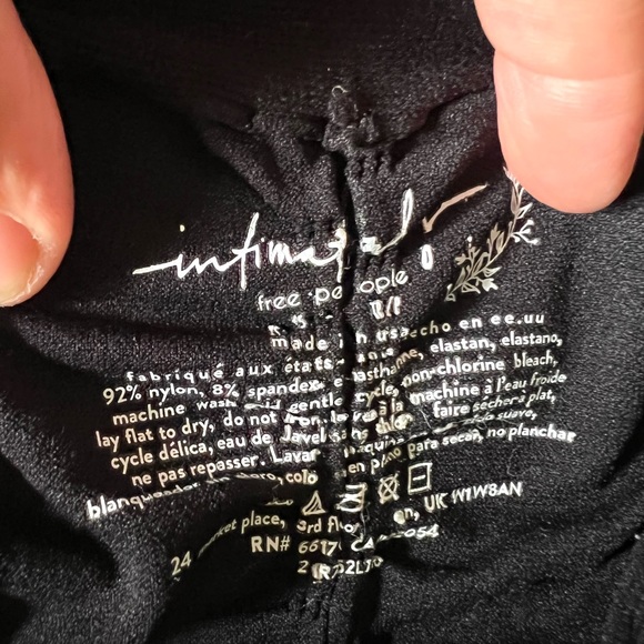 Free People Ruched Seemless Shorts Black xs - Picture 6 of 6